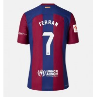 Dámy Fotbalový dres Barcelona Ferran Torres #7 2023-24 Domácí Krátký Rukáv